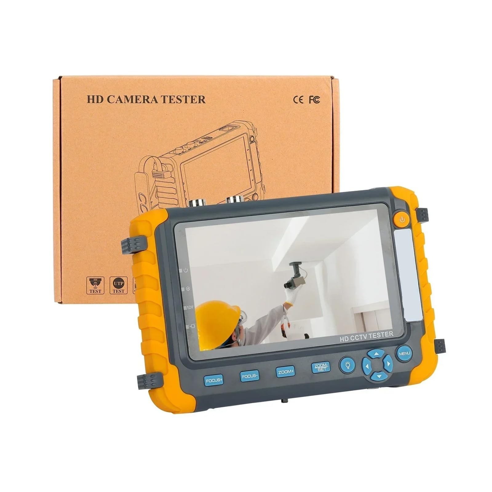 Tester CCTV con monitor da 5,0 pollici CVBS 8MP AHD/CVI/TVI Tester for fotocamera 4 in 1 Supporto ingresso audio HDMI PTZ Facile da leggere