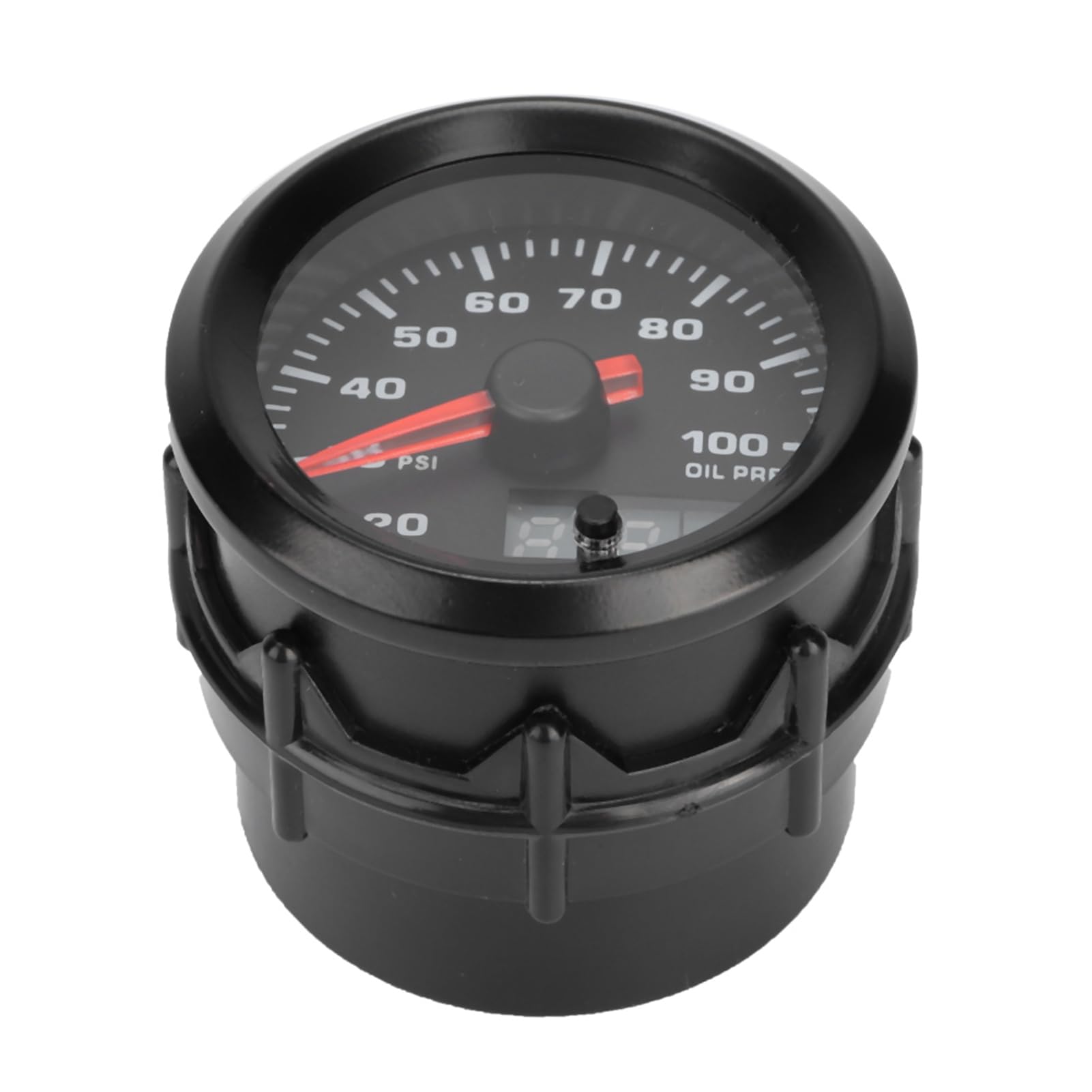 Bnineteenteam Misuratore di Pressione Dell'olio Universale 2 Pollici e 52 Mm, Misuratore di Pressione Dell'olio con Display Digitale e Motore Passo-passo