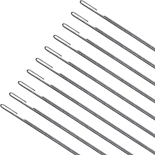 VILLCASE Bead Needles, Thin Needle DIY Needles Beads Embroidery Art Bead String Accessories Bead Needles,Jewelry Making Tools and Supplies,Bead Threader for Hand Sewing, 10Pcs