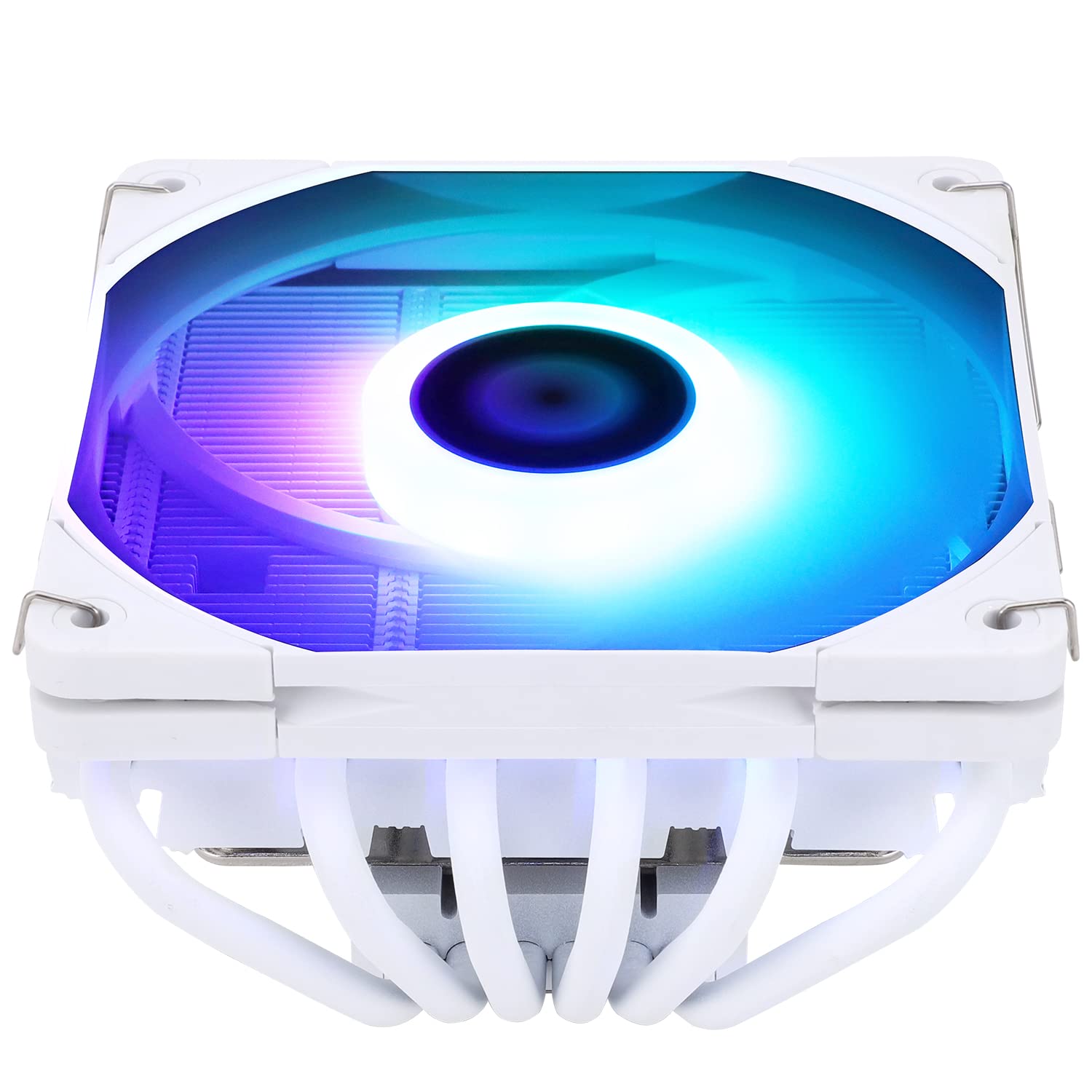 Thermalright AXP120-X67 White ARGB Enfriador de aire de CPU de perfil bajo con ventilador PWM TL-C12015W-S de 120mm,6 tubos de calor, 67mm de altura,para AM4/AM5/Intel LGA 1700/1851/1150/1200/2011