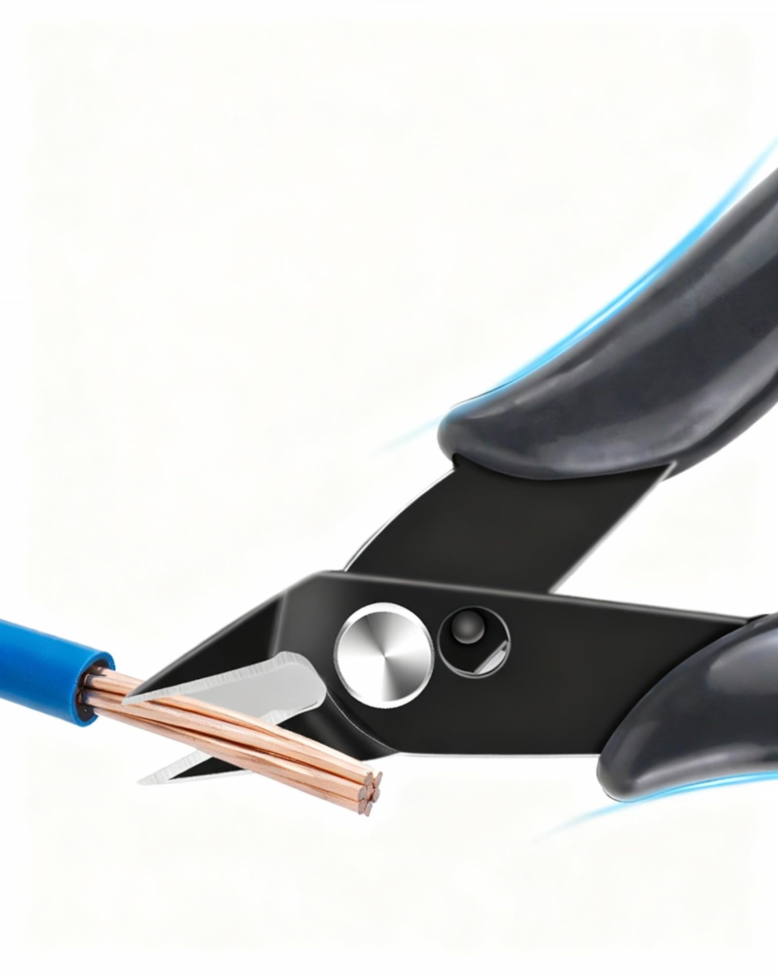 10 Stück Elektronik Seitenschneider Klein: 130mm Seitenschneider Elektronik Drahtschneider für Modellbau, Schwarz