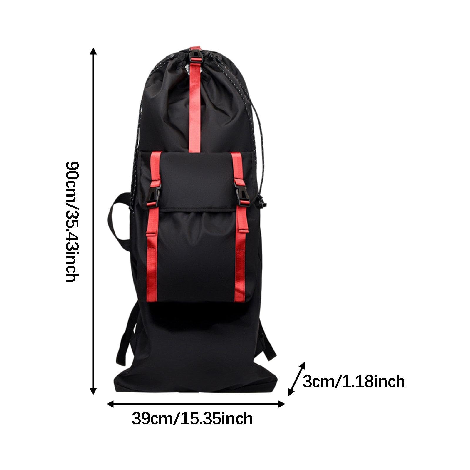 Zaino Skateboard Borsa Porta Longboard Organizer Capiente Tessuto 900D Impermeabile Spallacci Ergonomici Adatto a Viaggi attività Esterne Pendolari