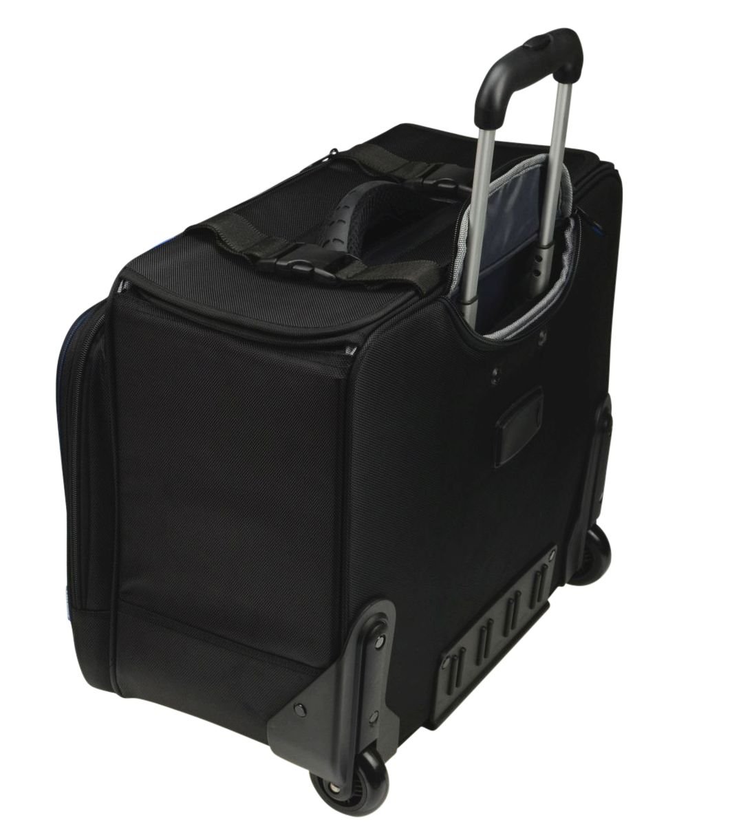 46108 Businesstrolley Pioneer, Laptoptrolley für Notebooks, Koffer mit arretierbarem Teleskoptrolleysystem, Laptoptasche aus Polyester, Tasche mit 2 Skaterrollen, Trolley