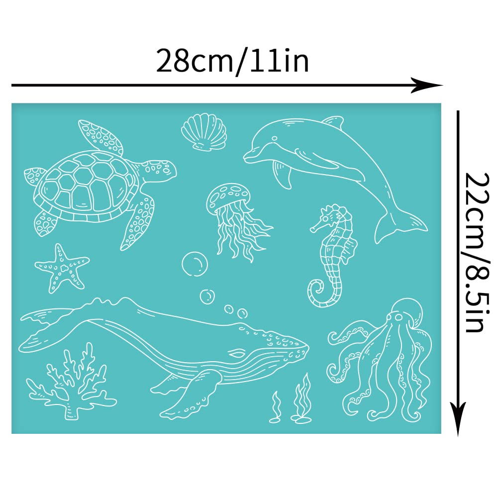 Whale Self-Adhesive Silk Screen Printing Stencil – Mesh Transfer For DIY Canvas Bags
