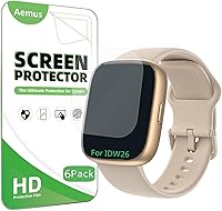 Vista 1 de Protector de Pantalla Para IDW25 / IDW26 Smart Watch 1.83" (Paquete de 6) Película Blanda de TPU Transparente, Compatible con KEEPONFIT, TOOBUR