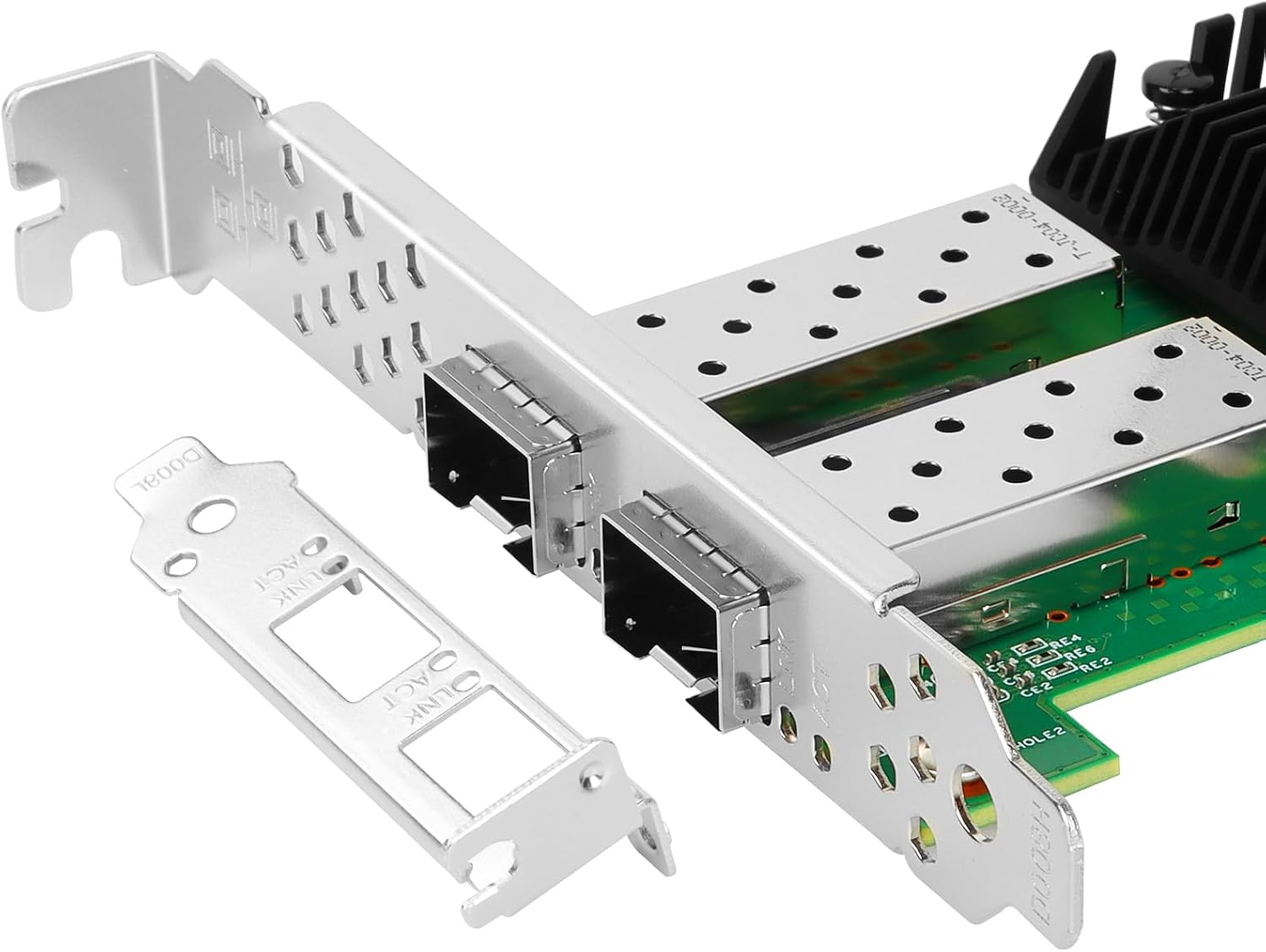 Vogzone 25Gb PCI-E NIC Network Card for Intel E810-XXVDA2, 1GbE/10GbE/25GbE Dual SFP28 Ports, with Intel E810-XXVAM2 Chip,25GbE PCI Express 4.0 X8 Ethernet Adapter Support RDMA iWARP/RoCEv2/UEFI