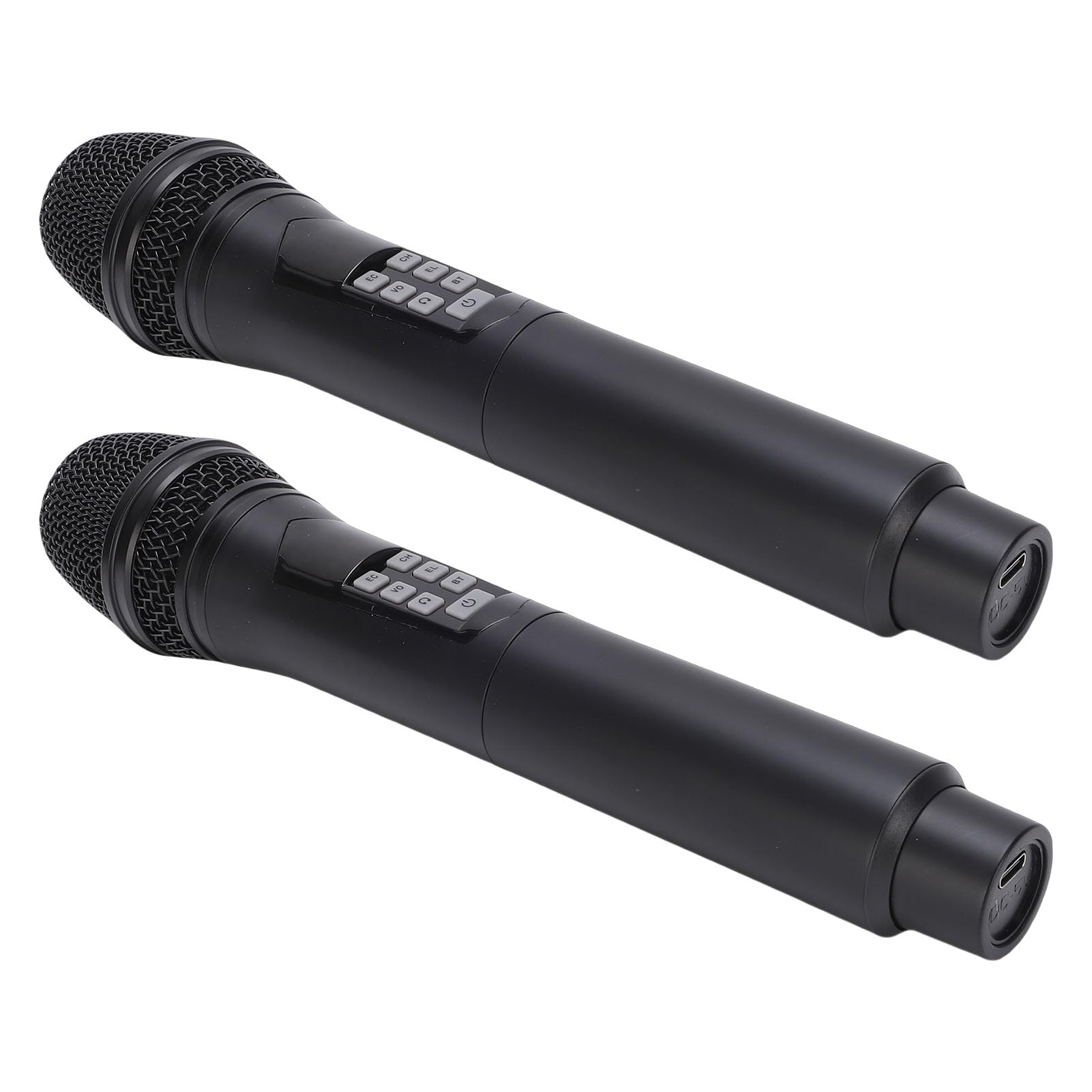 Yctze Microfono Karaoke Portatile Wireless, Microfono Dinamico Bluetooth 2.4G, per Effetti Sonori Multipli con di Voce e Testina Protettiva Contro le Cadute in Metallo, Ideale per Streaming Live,