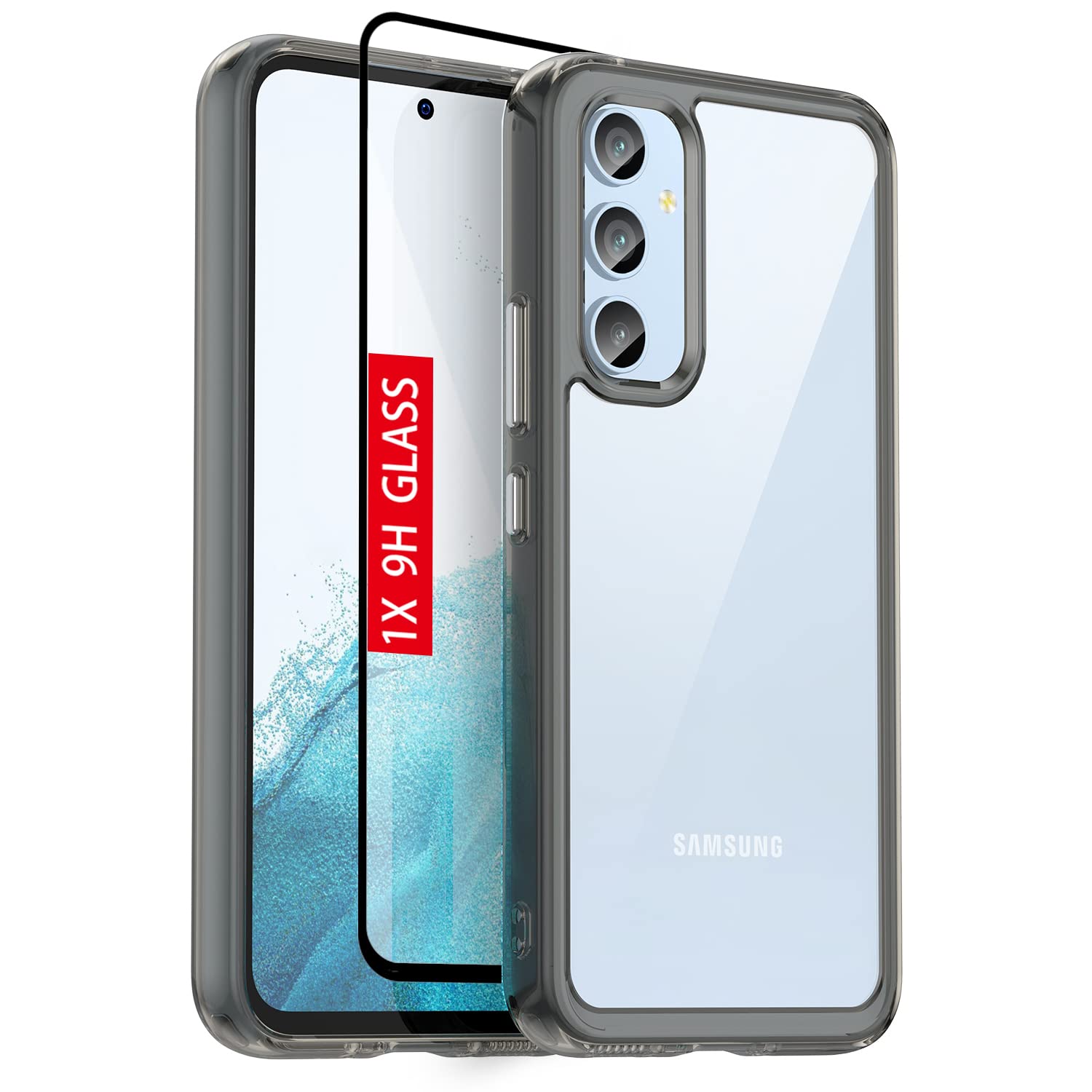 Guarishel for Samsung Galaxy A54-5G Case: Military-Grade Shockproof Phone Cover with Tempered Glass Screen Protector, Anti-Scratch & Reinforced