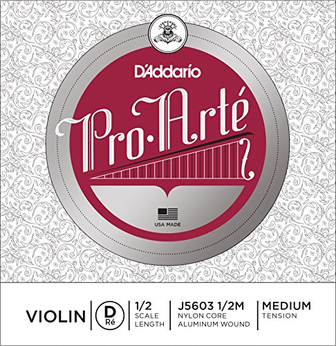 D'Addario ダダリオ バイオリン用 バラ弦 Pro Arte D線 J5603 1/2M Medium Tension