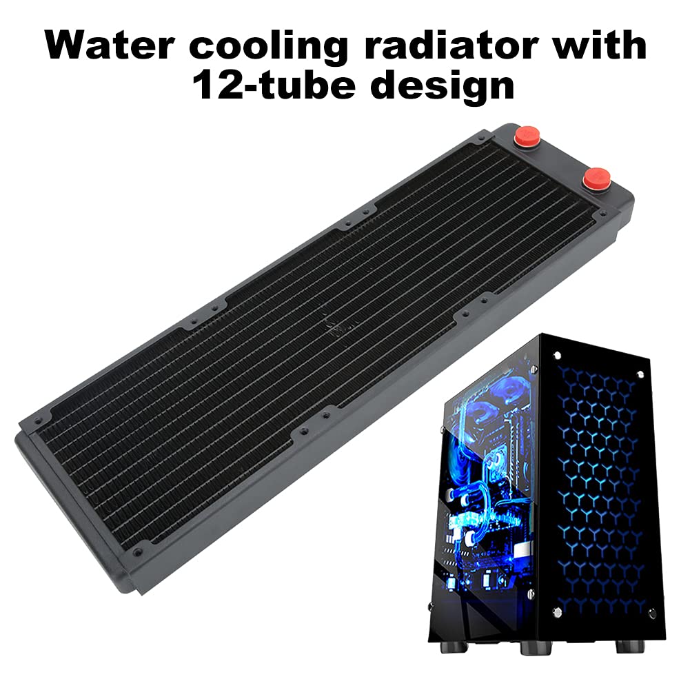 Radiatore di raffreddamento ad acqua in rame di alta qualità, dissipatore di calore per CPU per computer PC, scambiatore di calore a 12 con separatore d’acqua integrato per ap
