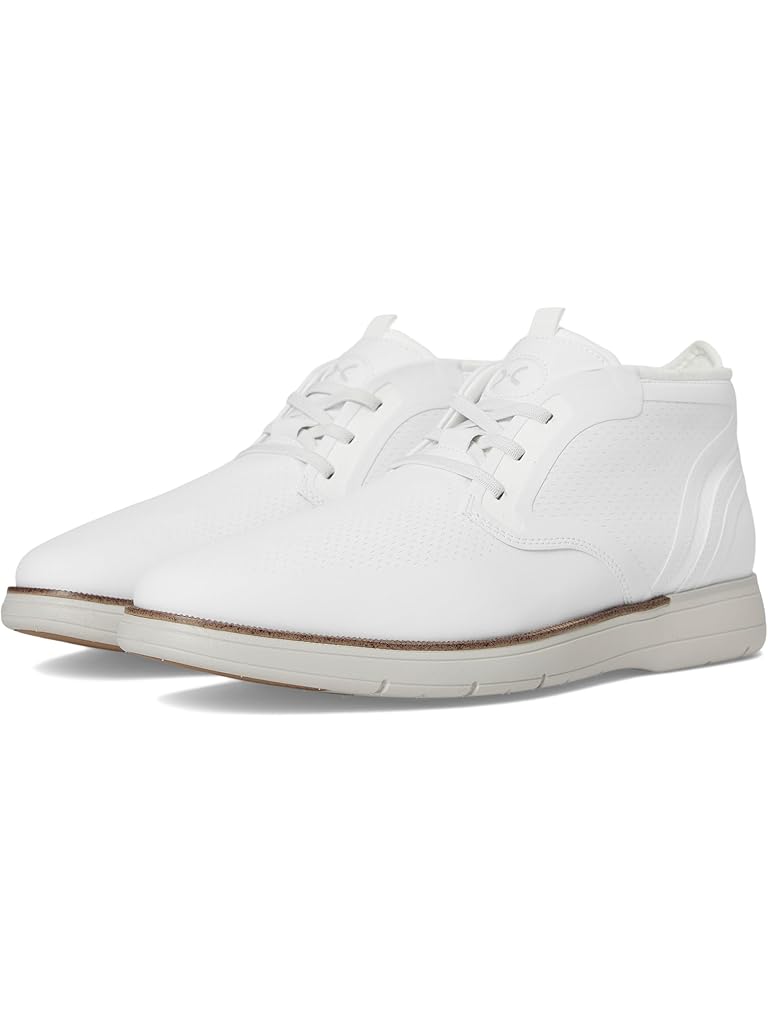 White Stacy Adams Eastmont Elastic Lace Boots