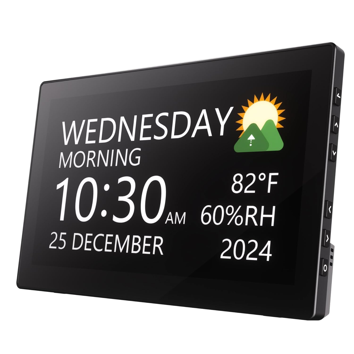 Raynic Digital Clock Large Display Calendar Clock with 12 Themes 20 Alarms 20 Reminders Auto Dimming 12 24