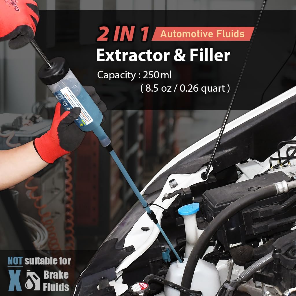 FIRSTINFO A11558 | 250ml | Pompe de Recharge et d'extraction | Seringue Pompe de Transfert