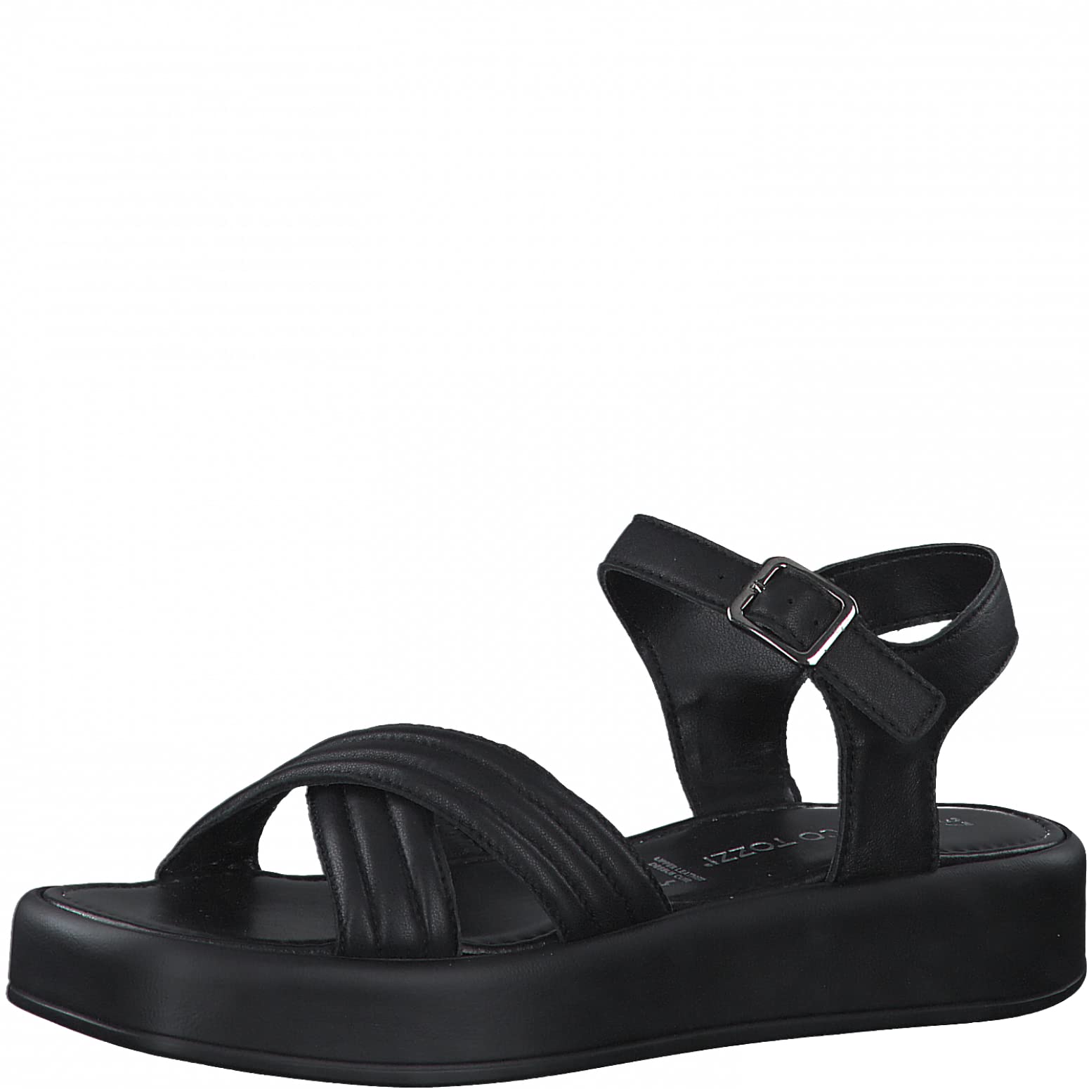 Marco Tozzi Women's Damen 2-2-28231-28 Sandalette Sandal, Black Nappa, 7 UK