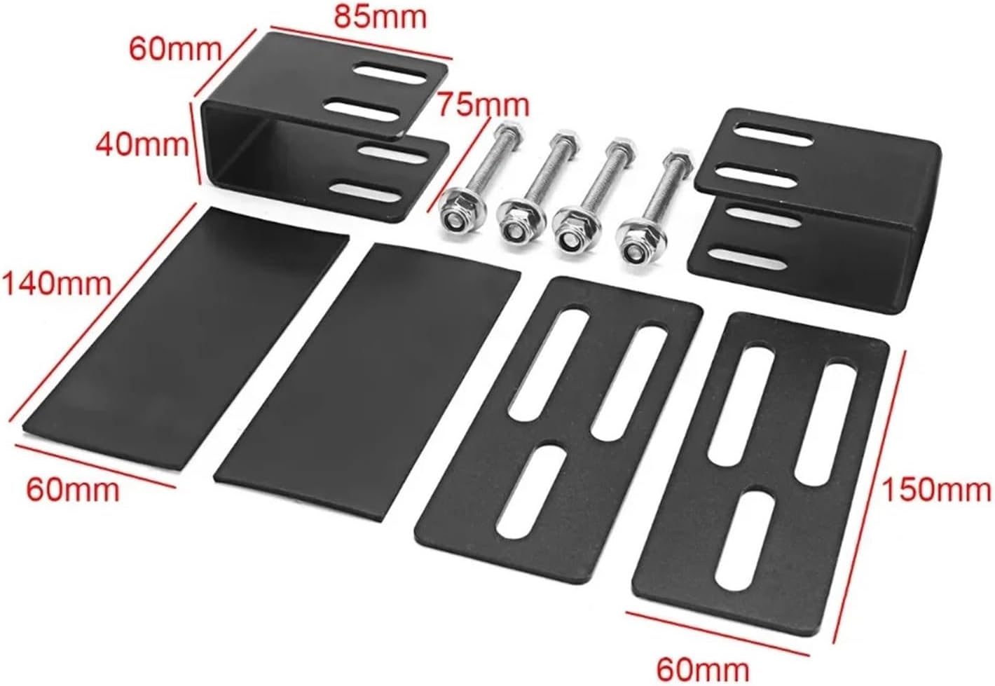 2pcs Universal Car SUV Roof Rack Light Bar Mounting Bracket Offroad Driving Work Lamp Clamp Holder Auto Pickup Accessories Car Rack Accessories image 2