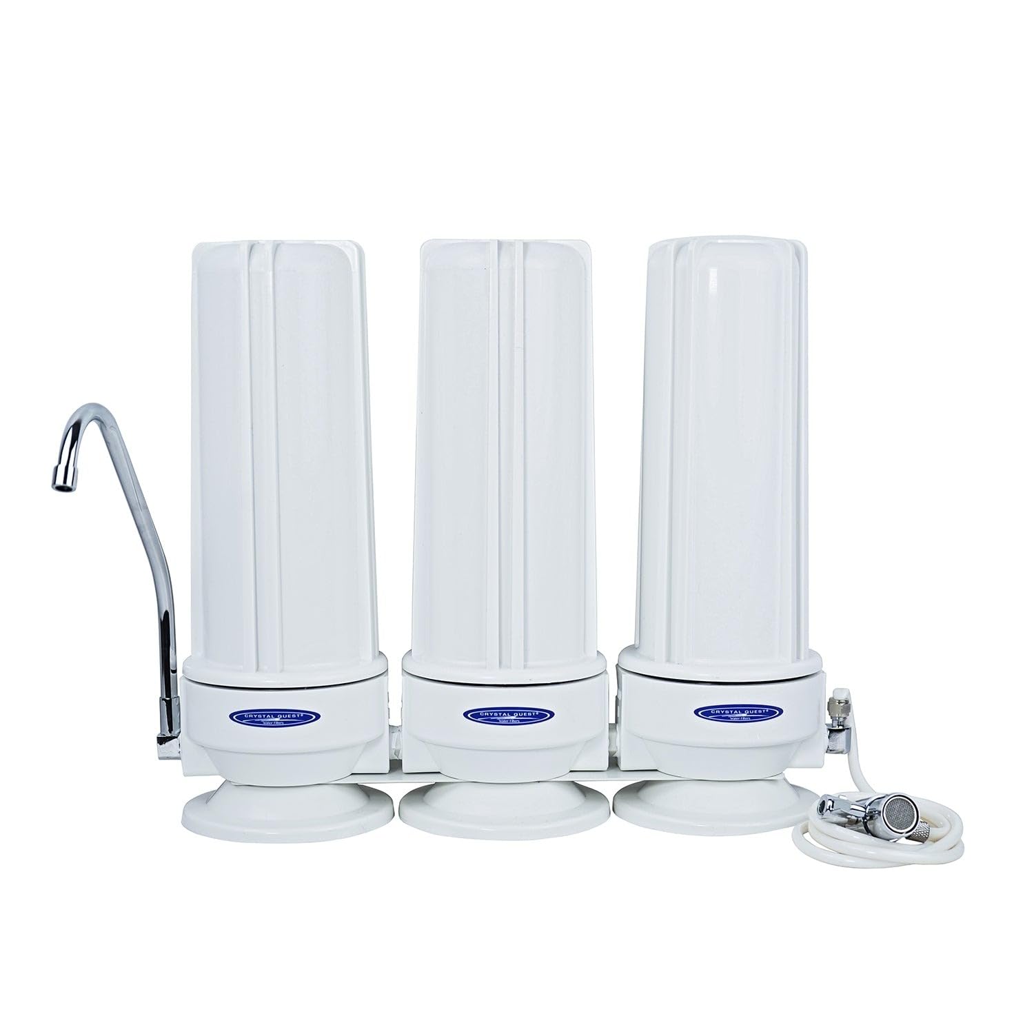 Crystal Quest - Alkaline Removal Countertop Water Filter System | Triple/Polypropylene