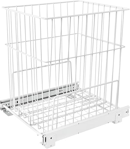 Rev-A-Shelf Cesta extraíble de alambre de acero para aplicaciones de tocadorarmario