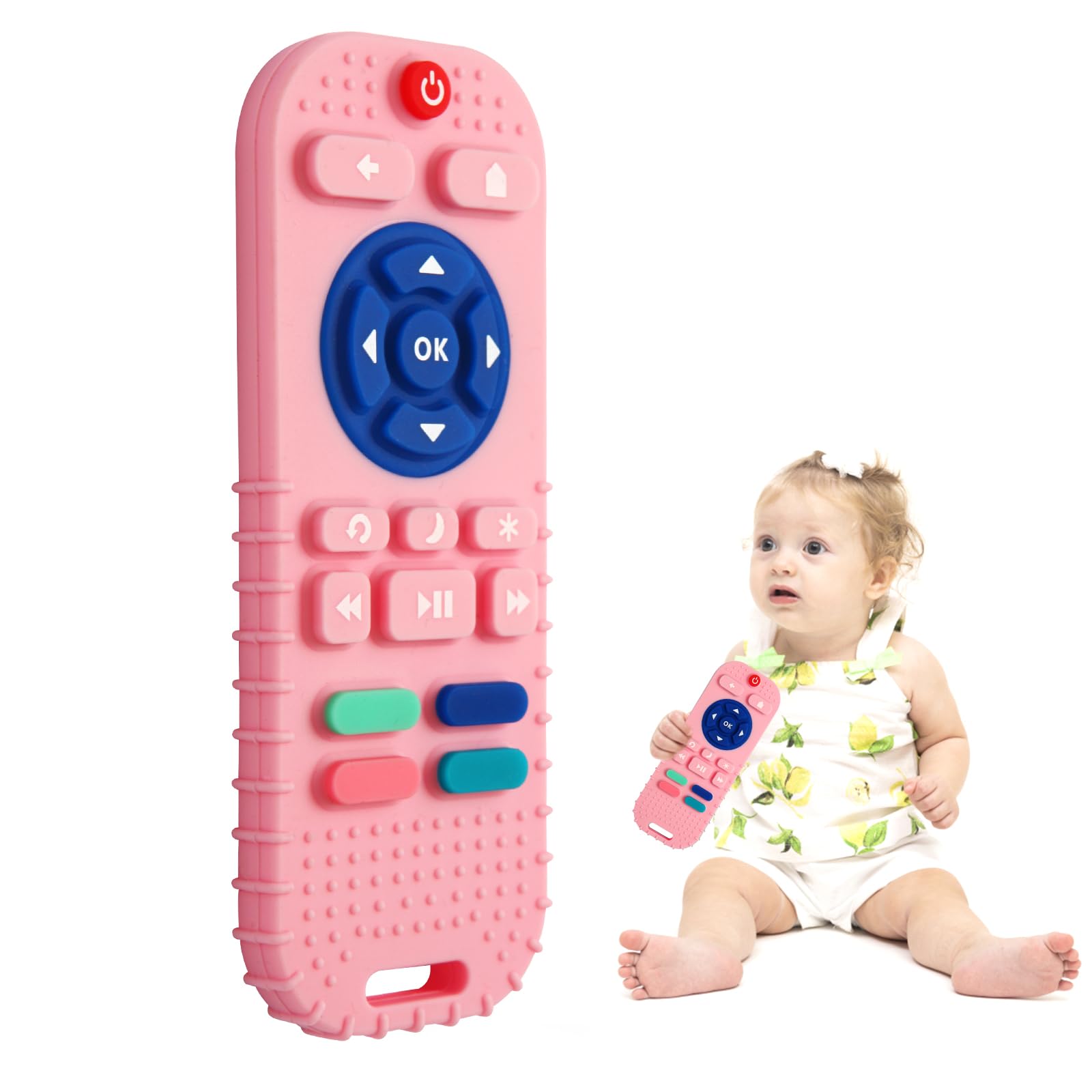 Silicone Teething Toys for Babies 0-6 Months, Teethers for Babies 6-12 Months