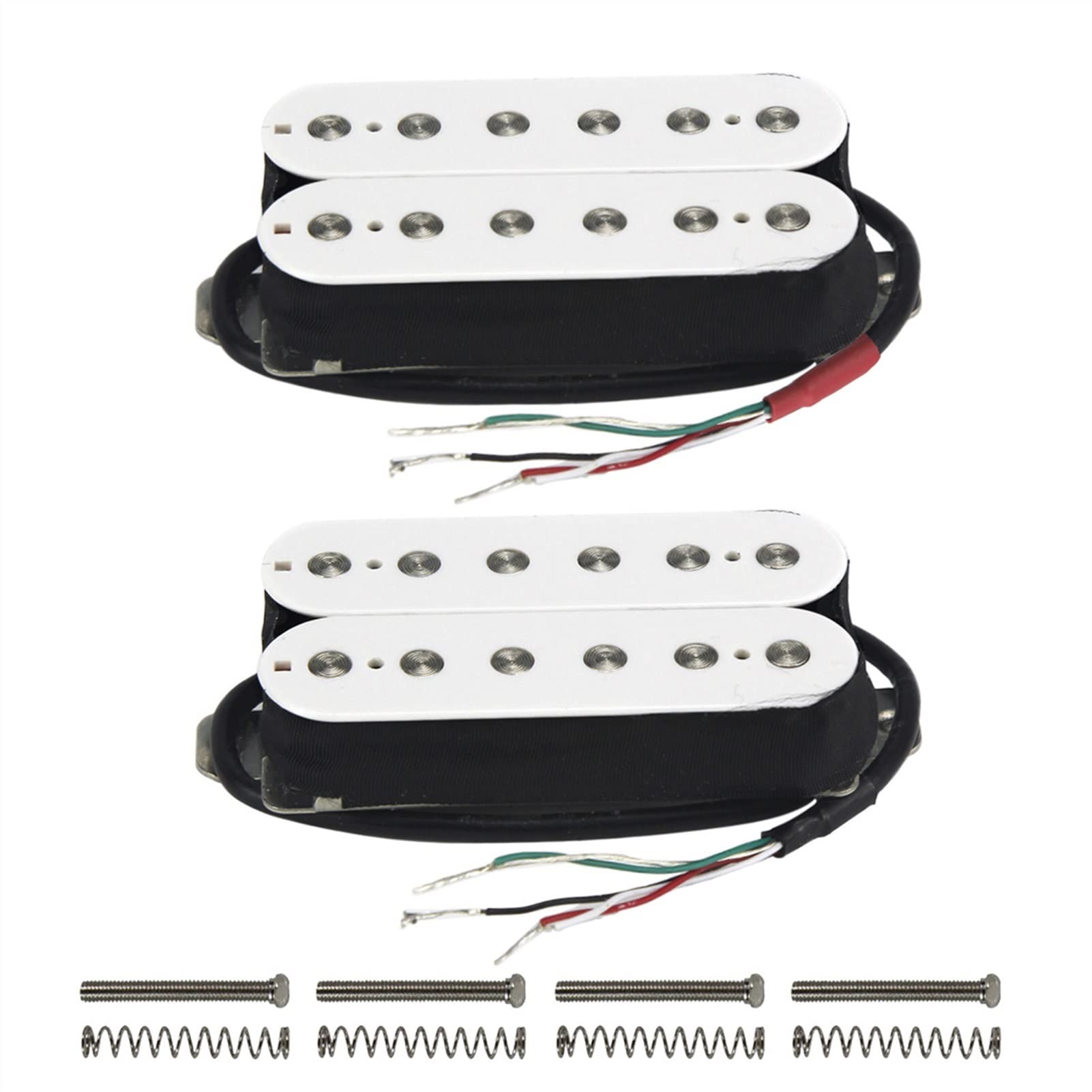 pastilla de guitarra eléctrica Pastillas de guitarra de Alnico 5 Pickups Blanco, adecuado para accesorios de guitarra eléctrica guitarra eléctrica pastillas(Neck and Bridge)