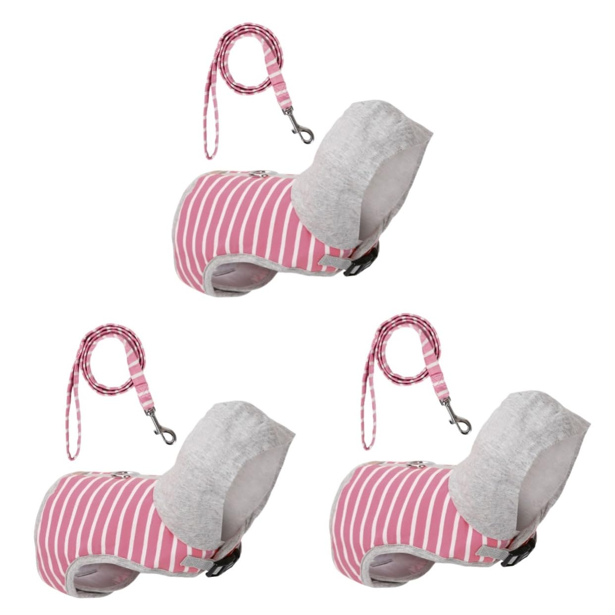 BESPORTBLE Ensemble De 3 Gilets pour Chat Et Laisse pour Promener Votre Animal De Compagnie Robustes Et Confortables pour Votre Félin