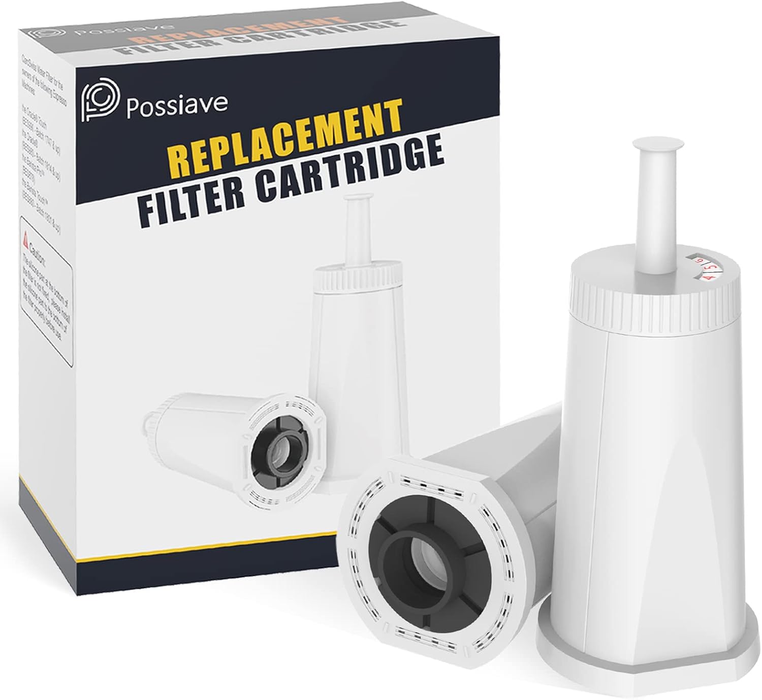 Possiave 2Pack Breville Espresso Machine Water Filter for