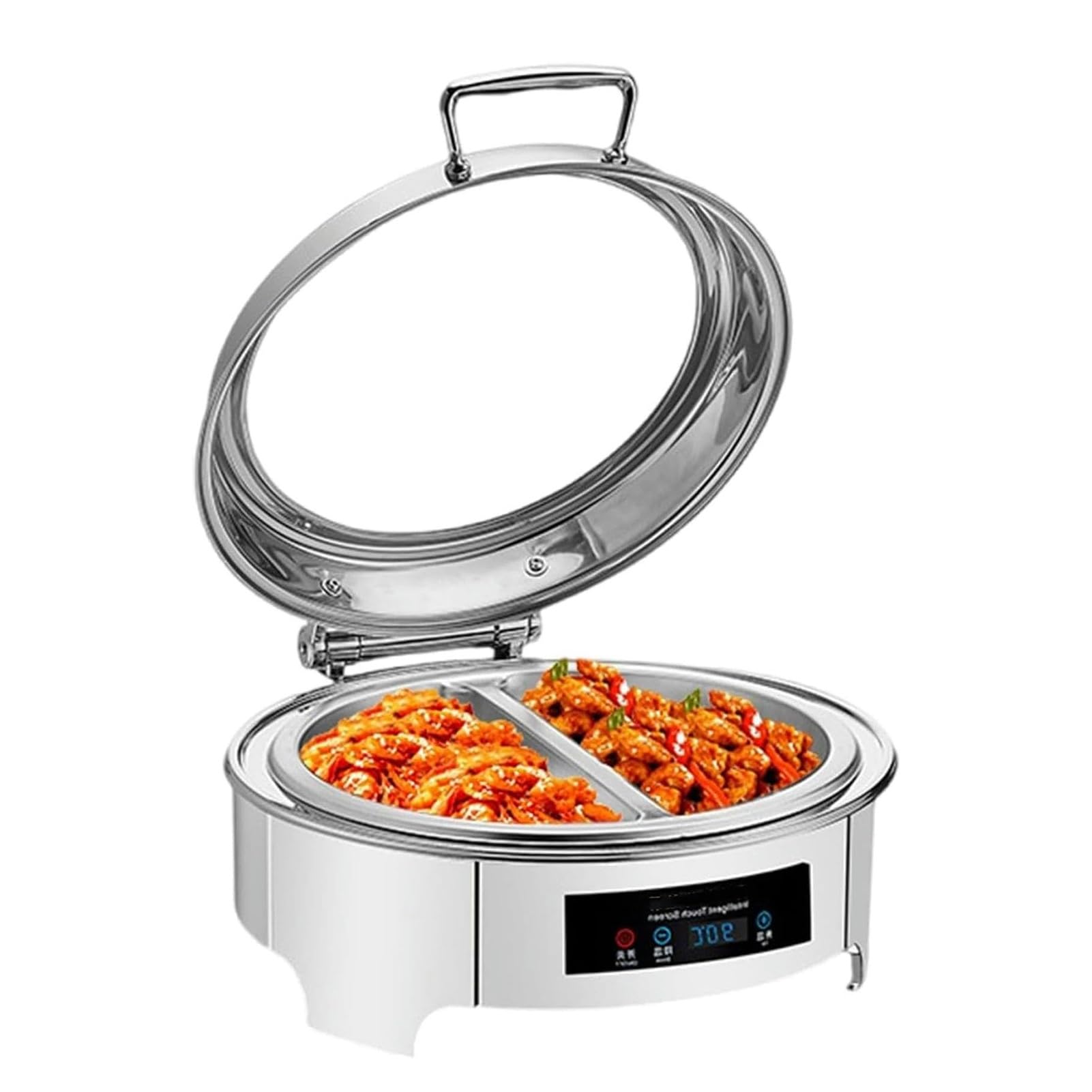 Chauffe-buffet électrique 6 L réchaud rond et plateau chauffant
