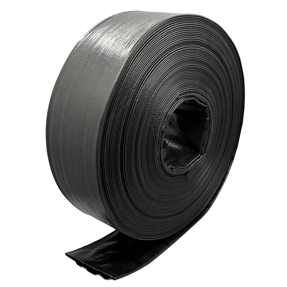 PRAC-0920100 - Manguera de lavado a contracorriente de 2 x 100 pies, color negro, grado comercial, 3 bares, 43,5 psi