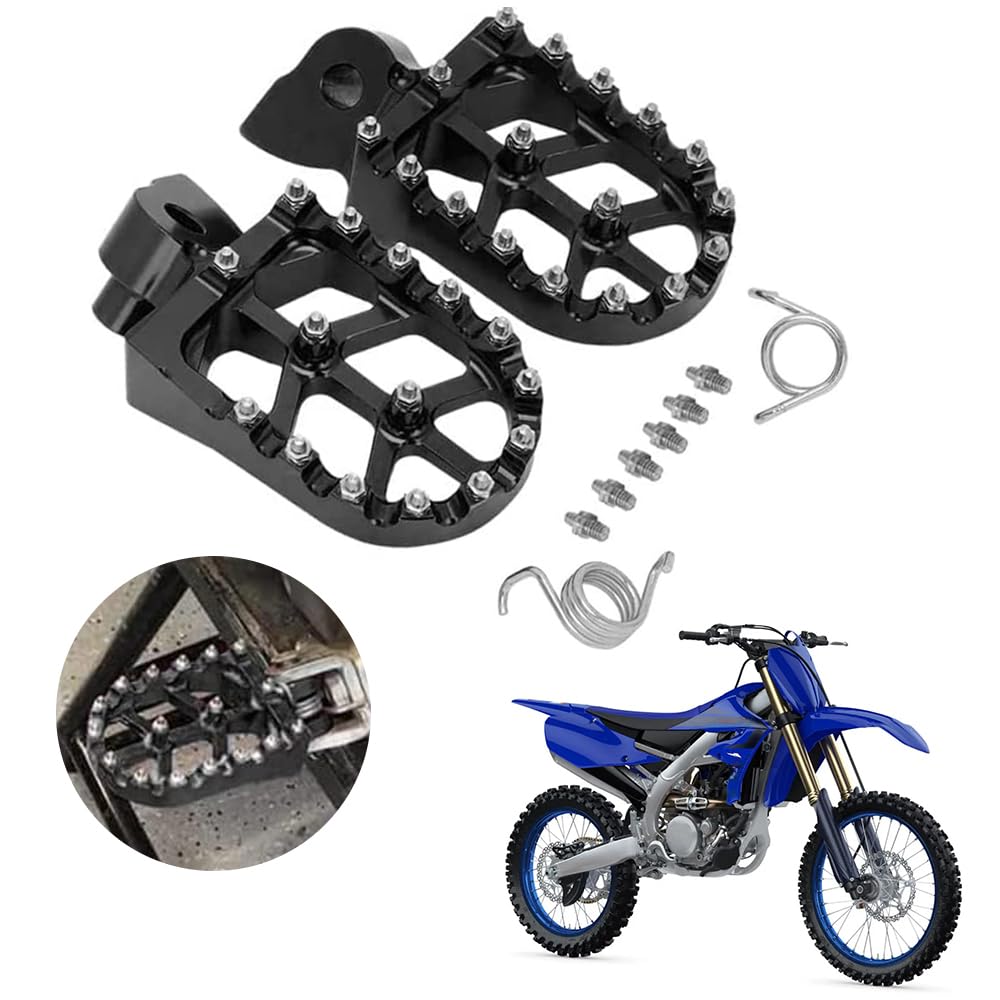 AnXin Dirt Bike Foot Pegs Motorcycle Footpegs Foot Pedals Rests CNC For YZ65 18-23 YZ85 02-23 YZ125 97-23 YZ250 98-23 YZ250F WR250F 01-23 YZ450F