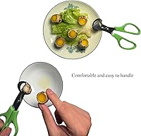 Vista 4 de 3 tijeras de huevo de codorniz: tijeras de codorniz multifuncionales, pelador de huevos de codorniz, cortador de huevos, galleta de huevos