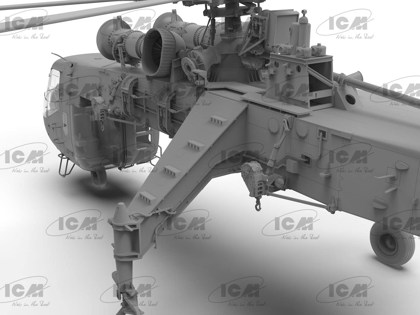 ICM - Modello Elicottero Sikorsky Ch-54a Tarhe Us Heavy Helicopter 53054 1/35 Modello Panzer Promo