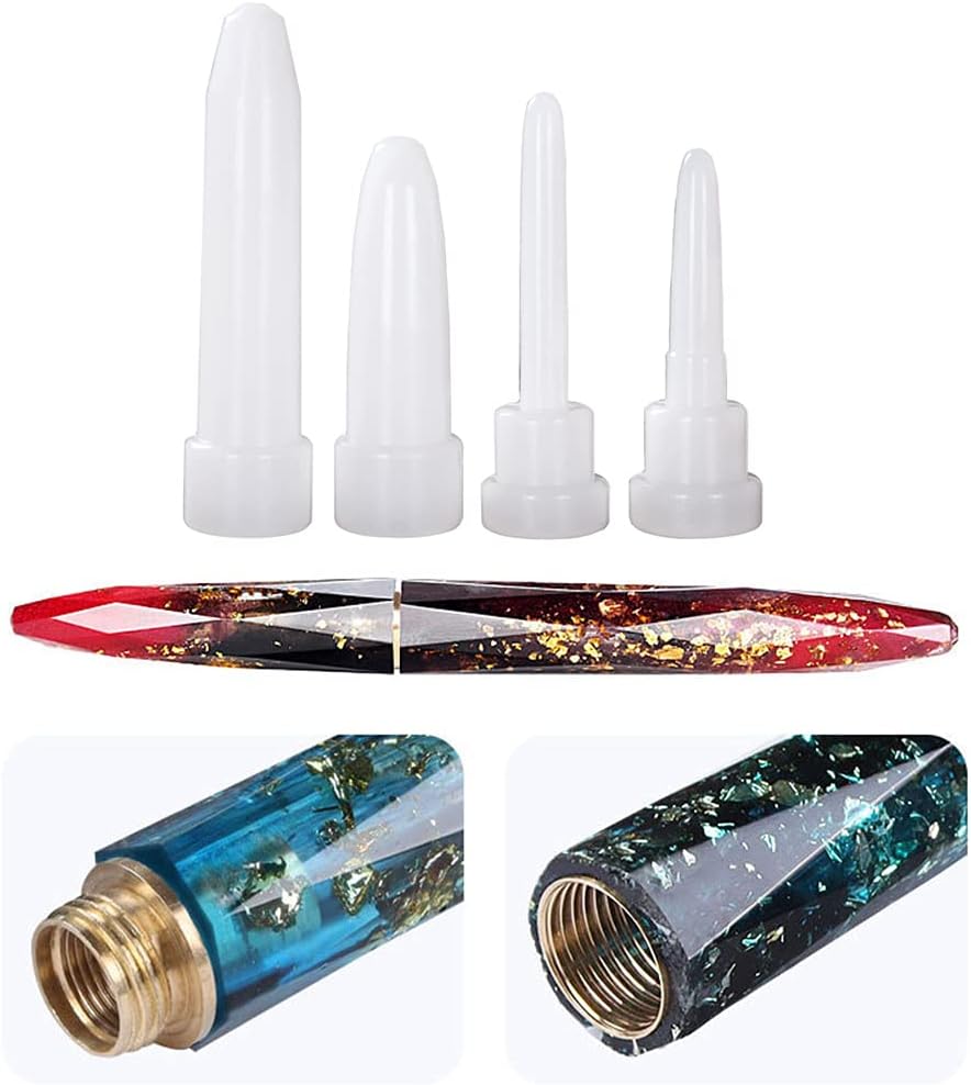 Pen Style Pen Casting Mold Ballpoint Epoxy Casting Mold Fountain Pen Epoxy Casting Mold Cylinder Pen Shape Silicone Mold