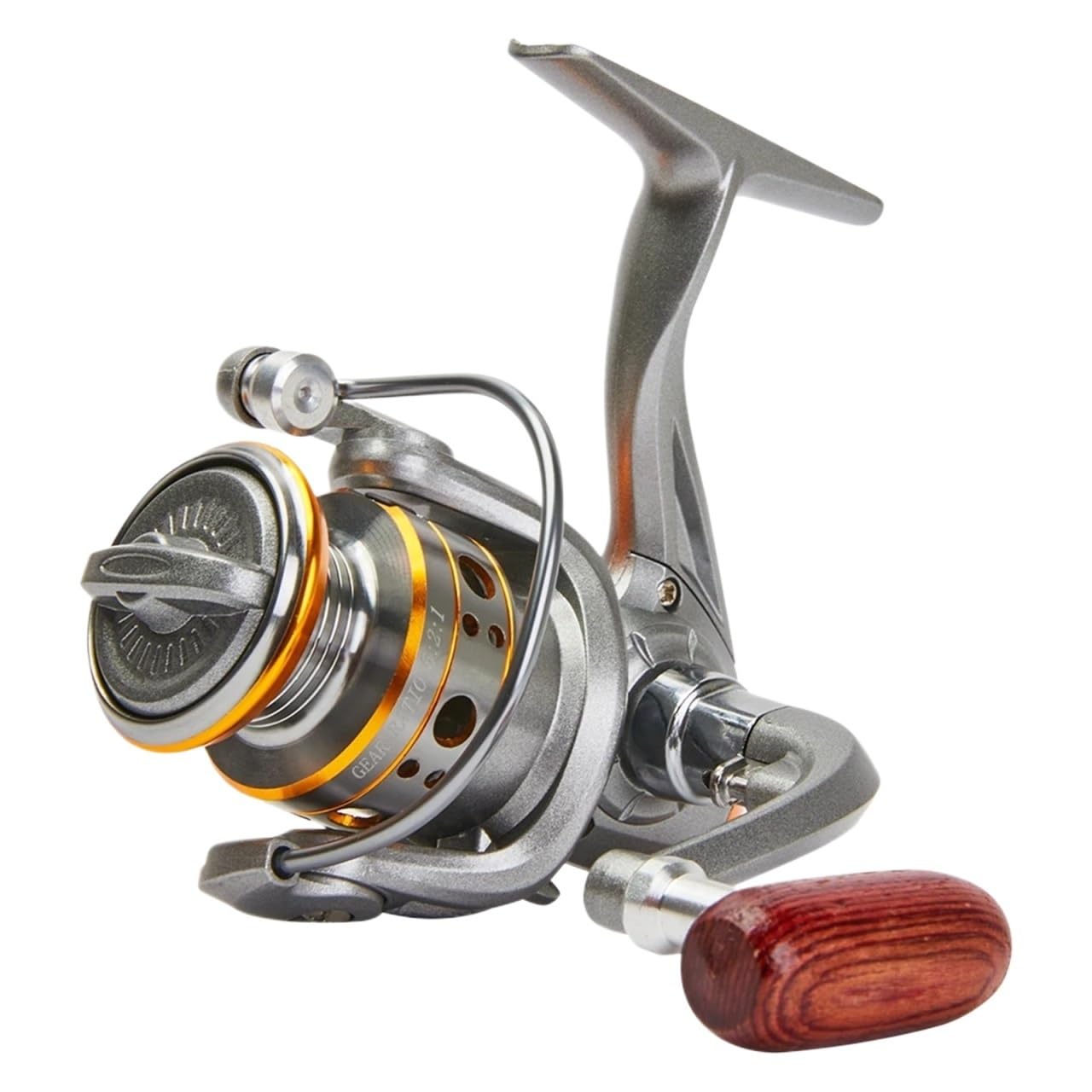 Moulinet Spinning 1000-7000 5.2:1, Frein à Friction d'une Puissance maximale de 26lb, Bobine métallique CNC, Eau Douce et Eau salée