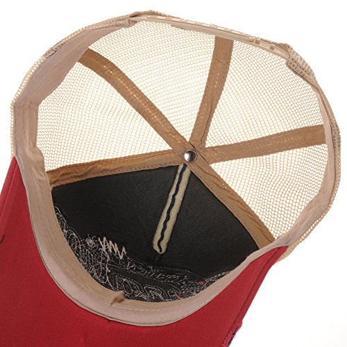 Image of WITHMOONS Meshed Baseball Cap Distressed Trucker Hat Star KR1185