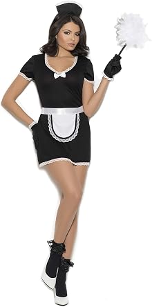 French Maid 4 Piece Adult Cosplay Costume Set