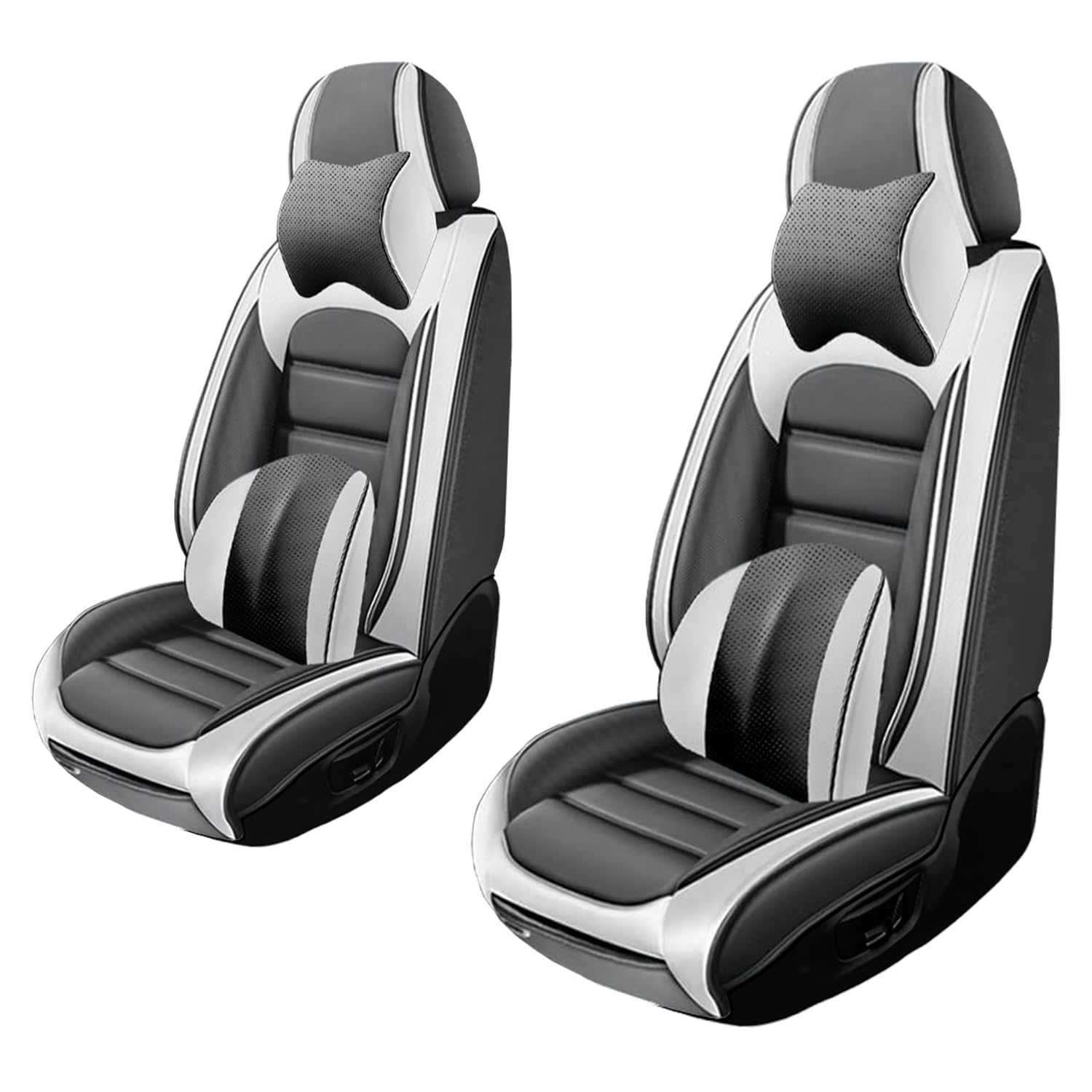 Cscevt 2 Seat Covers for Lexus NX 350 2025 Upgraded Leather Car Seat Covers Waterproof Anti-Slip Soft Car Seat Protectors Comfort Automotive Seat