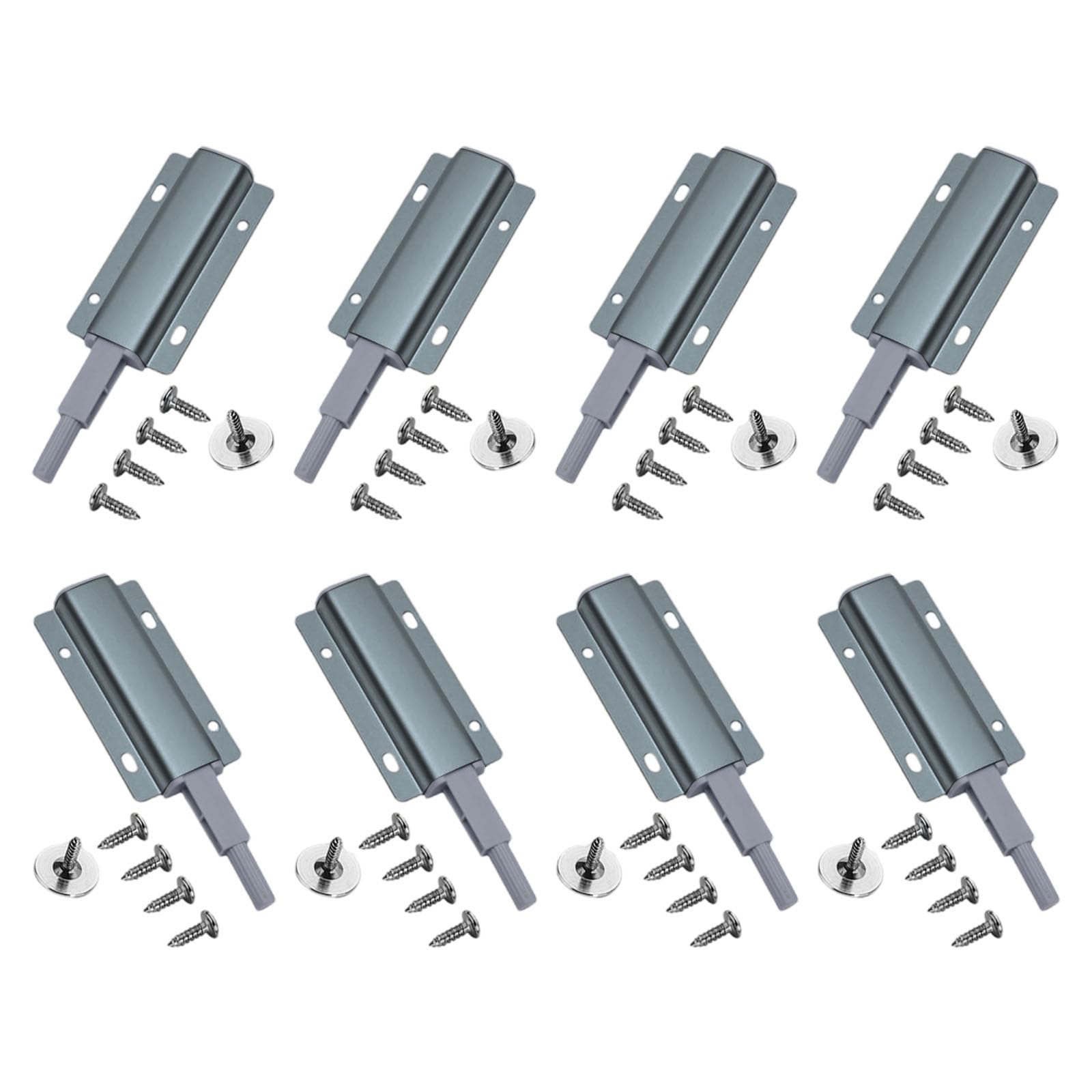 Multipurpose Push to Open Cabinet Hardwares 8pcs for Without Knob Kitchens Supplies and Minimalists Interiors Push Latches
