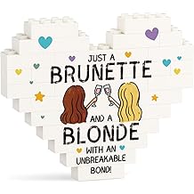 Friendship Gifts, Bestie Friend Gifts for Women, Best Friend Birthday Gifts for Women, Unbreakable Bond Heart Building Blocks, DIY Acrylic Desk Decor, for Friends