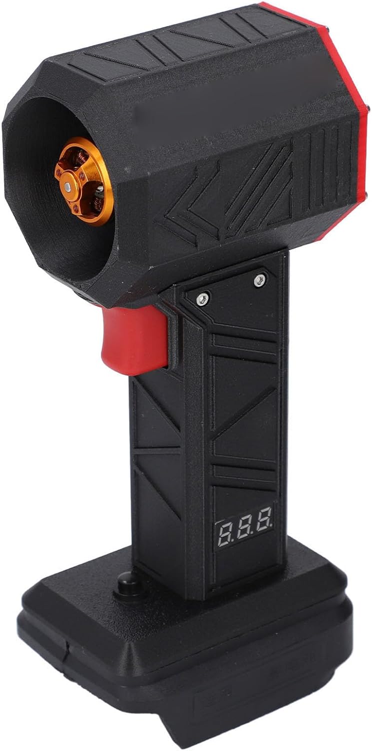 Cordless Air Blower with Brushless Motor 50mm, 1KG Thrust, Real Time Voltage Display for Car Interior, Room & Keyboard Cleaning, Heat Guns