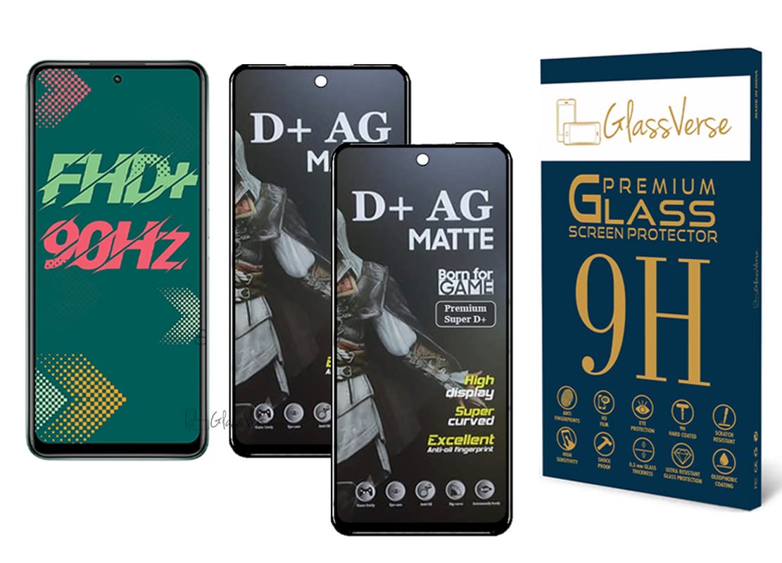 GlassVerse D+ Matte Tempered Glass With 18H Hardness For Infinix Hot 11s (Pack Of 2) with Free Installation Kit. Full screen Coverage. Free Replacement If Received Damaged - 6.78 inch (B0BR5C6ZKM) Amazon Price History, Amazon Price Tracker