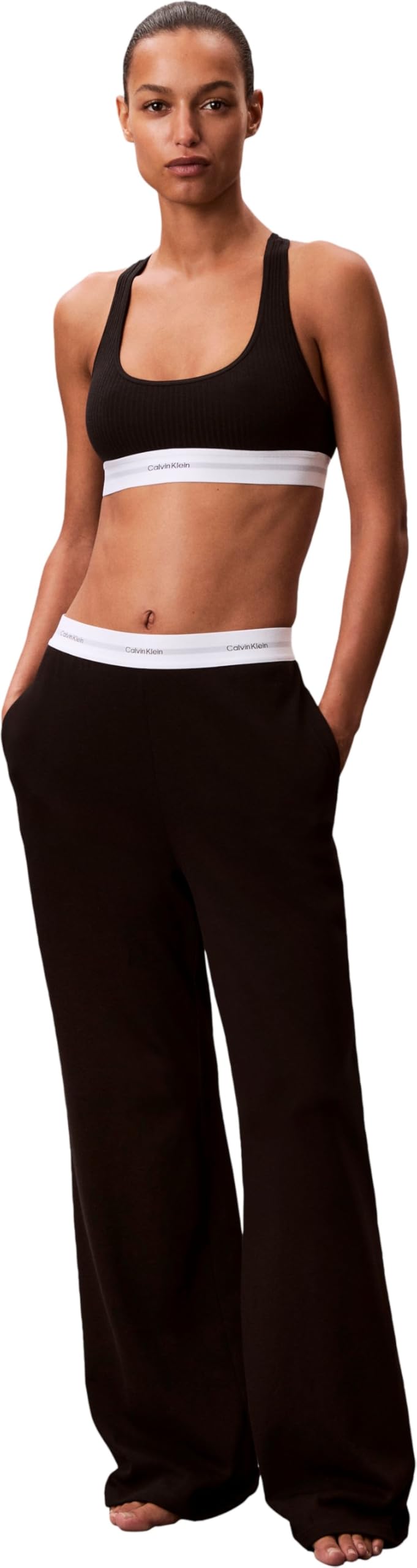 Calvin Klein Logo Jersey Pant Lv00qs7518 Sonno inferiore Donna