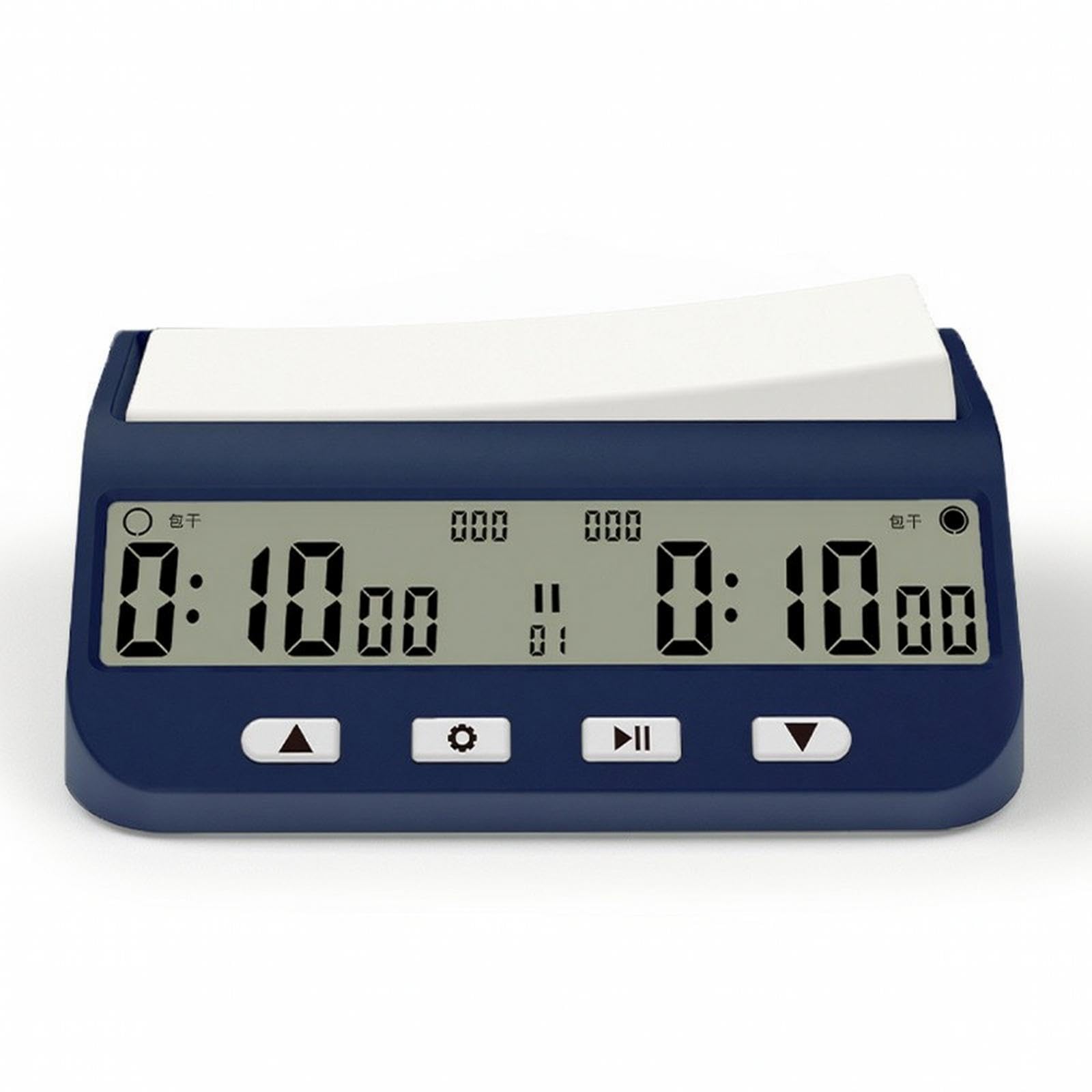 Multifunction Game Clock Multi-Function Chess Clock with Digital Display Screen Added Time Time Digital Chess Timer for Tournament Participants Dark Blue English-image-44
