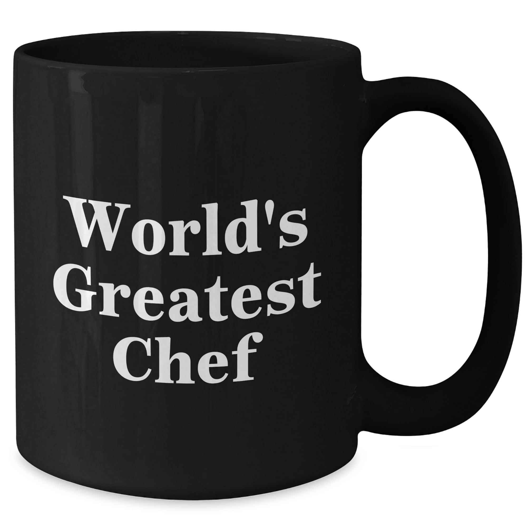 Funny World's Greatest Chef Ceramic Coffee Mug, Ideal Gifts for Chef Lovers on Their Birthday, Unique Chef Gifts for Him or Her from Mom, Dad, Best Friend