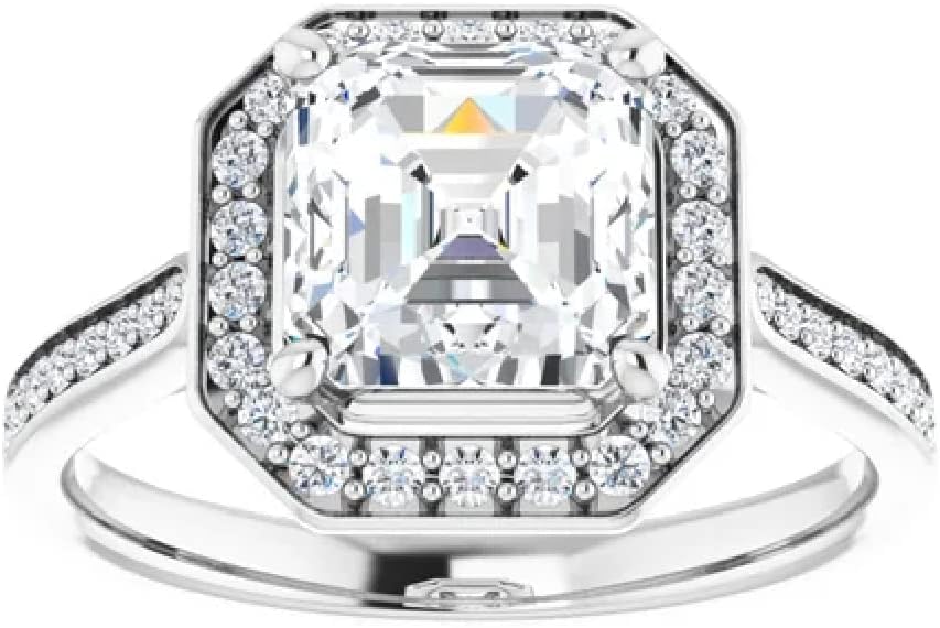 1-3 CT Round Cut Lab Grown Diamond Wedding Ring for Women | EF, VVS1/2, IGI Certified Halo Bridal Engagement Ring | 10K/14K/18K Solid Rose/White/Yellow Gold