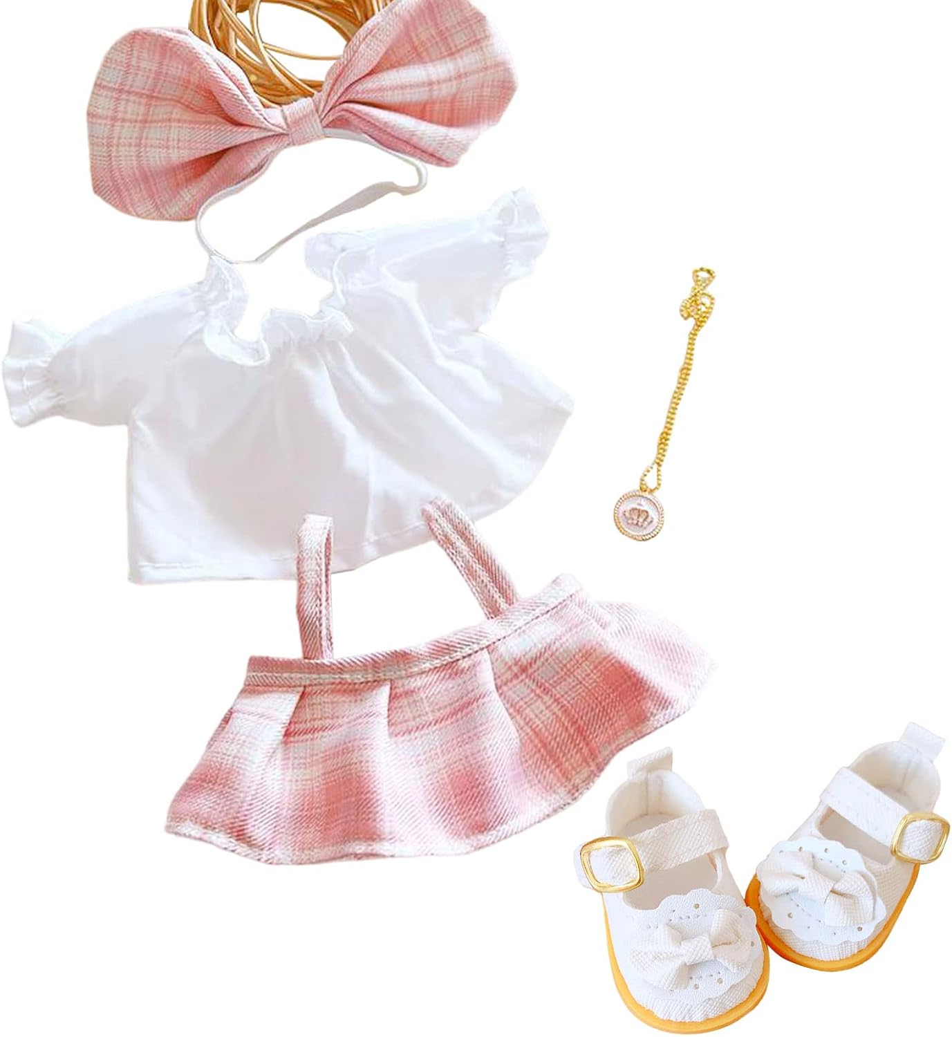 CALEMBOU Plush Doll Clothes Set, Cute JK Uniform Set, Doll