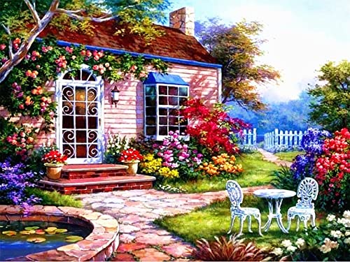 Zdklfm69 Malen Nach Zahlen Set – Landschaft Ölgemälde, 40x50 Cm Leinwand, Mit Pinseln & Farben