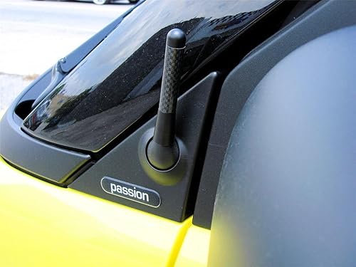 Miniatura 5 de Lexus IS250 IS300 IS350 Negro Fibra de Carbono Corto 3" Antena de Pulgadas