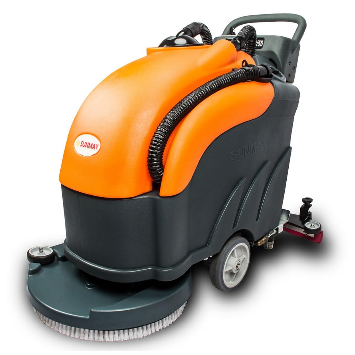 SUNMAX RT50+ Floor Scrubber Dryer with labeled components