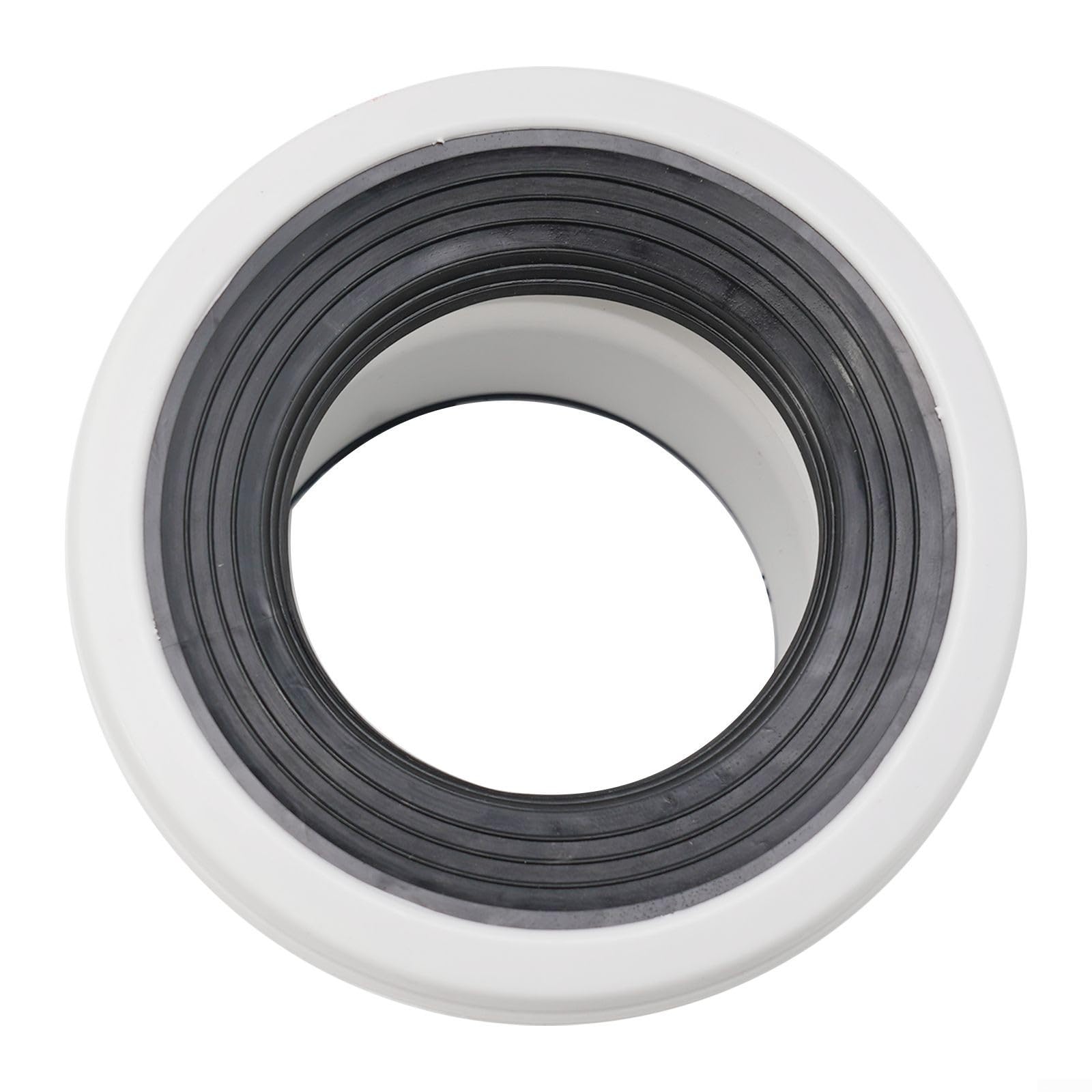 Raccord D'installation D'égout de Toilette, Raccord excentrique de 0 mm pour cuvette de WC, raccord de buse de WC, tuyau de vidange de toilette adapté à l'excentrique droit décalé (0 cm)