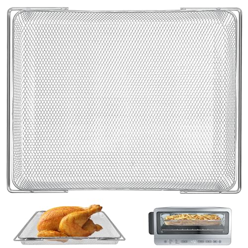 Image of Air fryer Replacement Parts for Ninja Flip Toaster Oven & Air Fryer SP151, 13.8''x 10.6'' Food Grade Stainless Steel Air Fryer Accessories Basket Grill Rack, Dishwasher Safe
