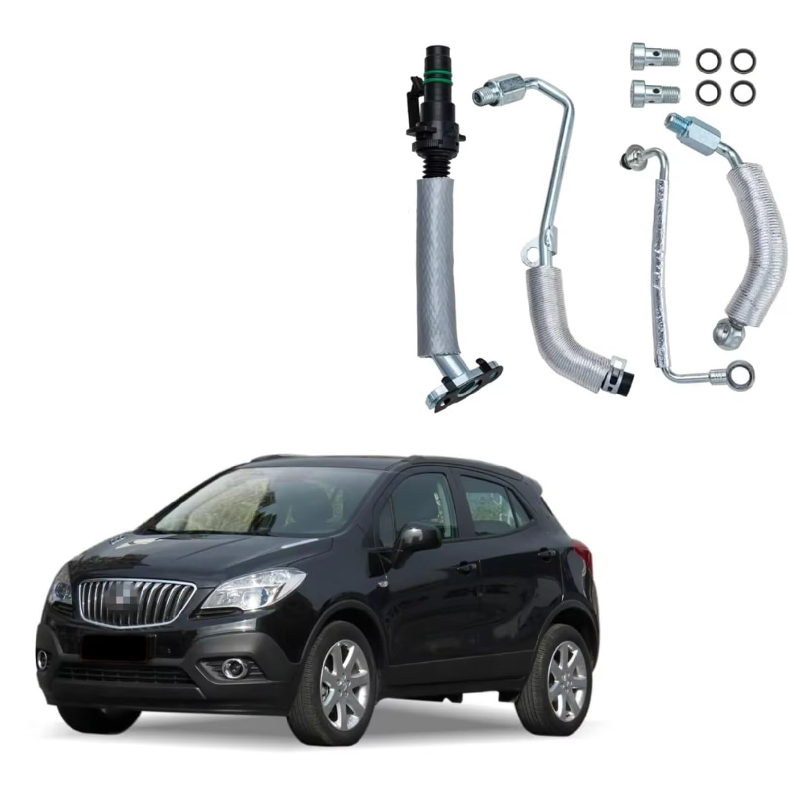 manguera Compatible Con Buick Para Encore 2013 2014 2015 2016 2017 2018 2019 2020 2021 Línea Drenaje Retorno Aceite Para Turbo Kit Tubería De Alimentación Aceite 55592600